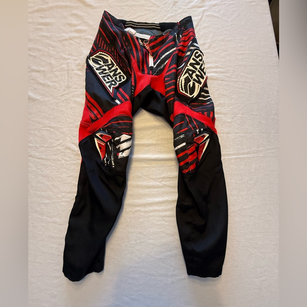 Answer Racing Men's Red and Black Pants